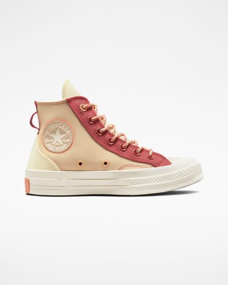 Zapatillas Altas Converse Chuck 70 Colorblock Overlay Mujer Naranjas | PE 4708EW